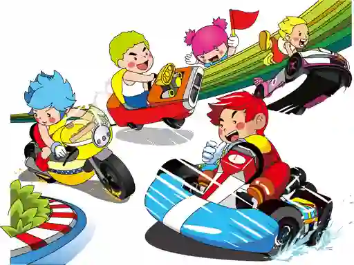 Cartoon Kart Puzzle — 無料オンラインゲーム