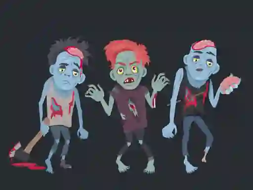 Zombies and Skeletons Coloring — 無料オンラインゲーム