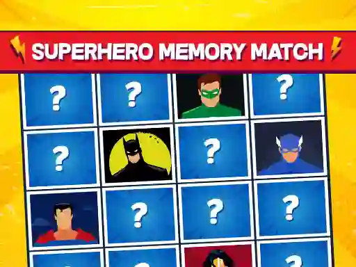 Superhero Memory Match — 無料オンラインゲーム
