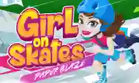 Girl on Skates Paper Blaze — 無料オンラインゲーム