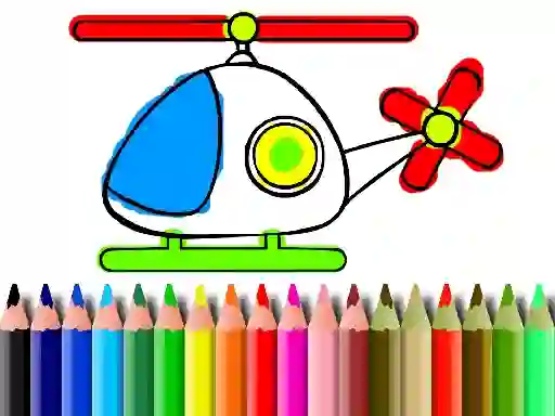 Back To School Helicopter Coloring — 無料オンラインゲーム