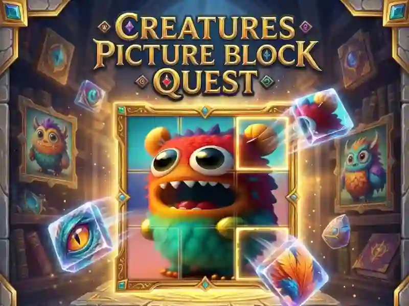 ゲームCreatures Picture Block Questオンライン