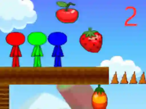 Stickman Bros In Fruit Island 2 — 無料オンラインゲーム