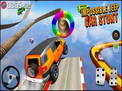 GT Jeep Impossible Mega Dangerous Track — 無料オンラインゲーム