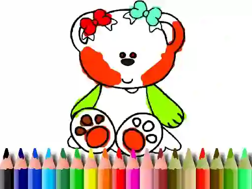 Back to School: Sweet Bear Coloring — 無料オンラインゲーム