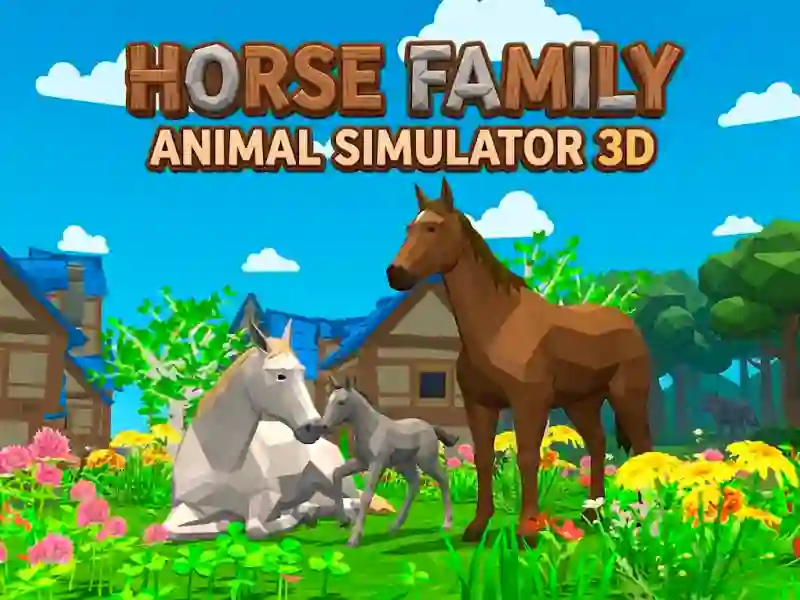 Horse Family Animal Simulator 3D — 無料オンラインゲーム
