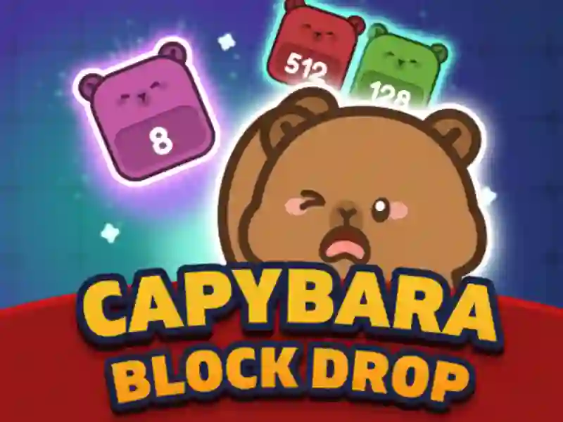 Capybara Block Drop — 無料オンラインゲーム
