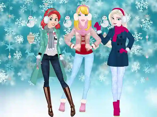 Princesses Winter Spree — 無料オンラインゲーム