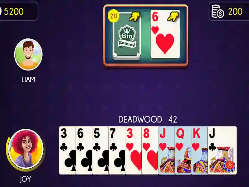 Gin Rummy — 無料オンラインゲーム
