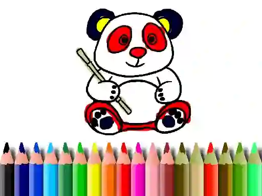 Back To School: Panda Coloring — 無料オンラインゲーム