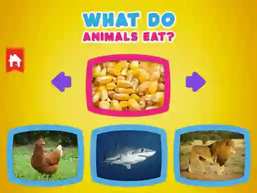 What Do Animals Eat? — 無料オンラインゲーム