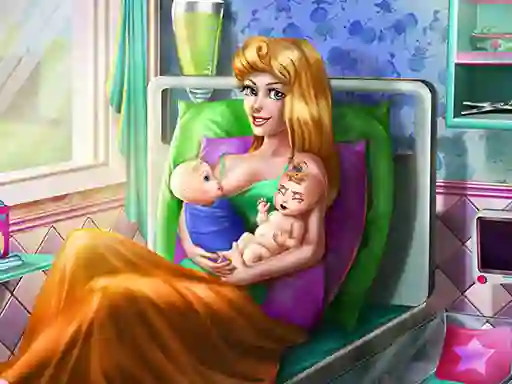 Sleepy Princess Twins Birth — 無料オンラインゲーム