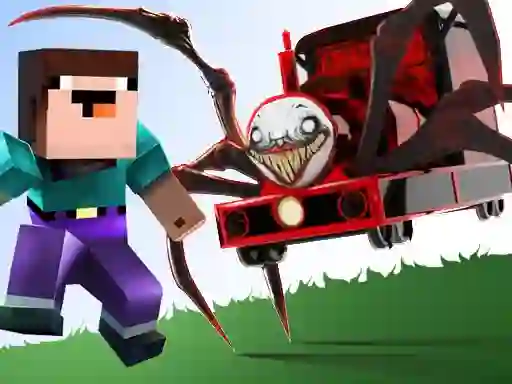 Noob vs Spider Train — 無料オンラインゲーム