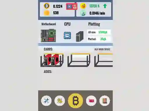 ゲームBitcoin Clickerオンライン