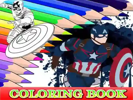 Coloring Book for Captain America — 無料オンラインゲーム