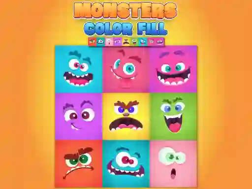 Monsters Color Fill — 無料オンラインゲーム