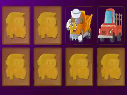Cartoon Trucks Memory — 無料オンラインゲーム