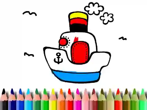 Back to School: Boat Coloring — 無料オンラインゲーム