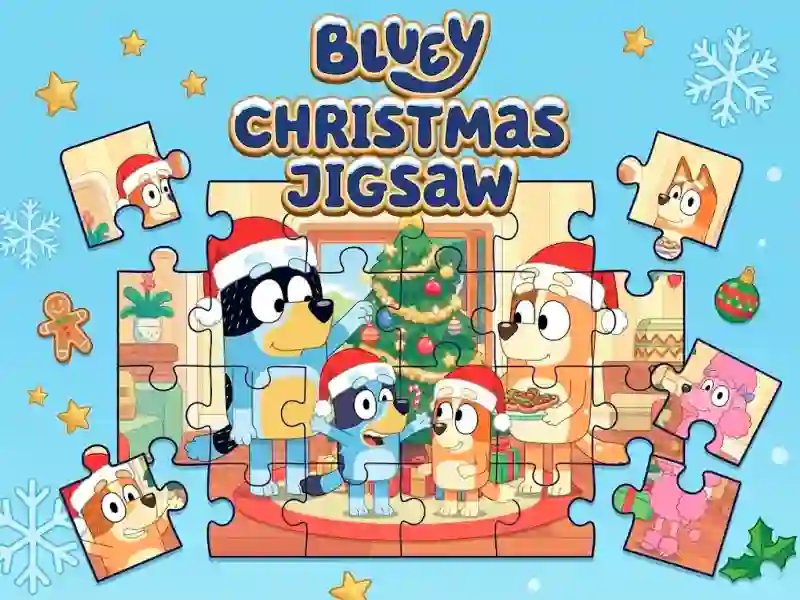 ゲームBluey Christmas Jigsawオンライン