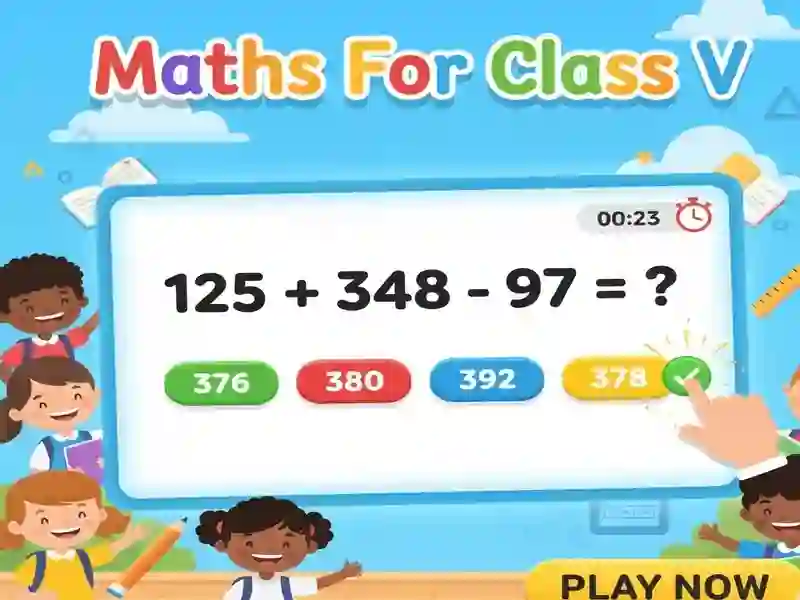 Maths For Class V — 無料オンラインゲーム