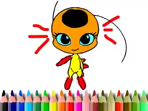 Back To School: Dotted Girl Coloring — 無料オンラインゲーム