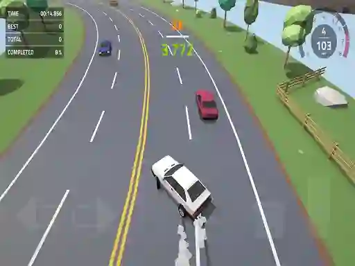 Polygon Drift: Endless Traffic Racing — 無料オンラインゲーム