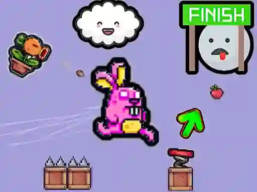 Cute Rabbit's Challenging Adventure — 無料オンラインゲーム