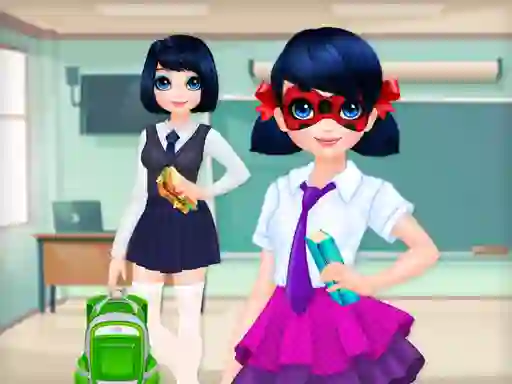 Dotted Girl Back to School — 無料オンラインゲーム