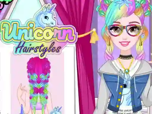 Unicorn Hairstyles — 無料オンラインゲーム