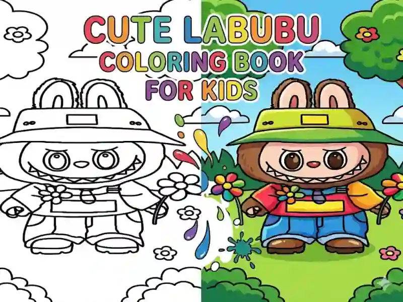 Cute Labubu Coloring Book for Kids — 無料オンラインゲーム