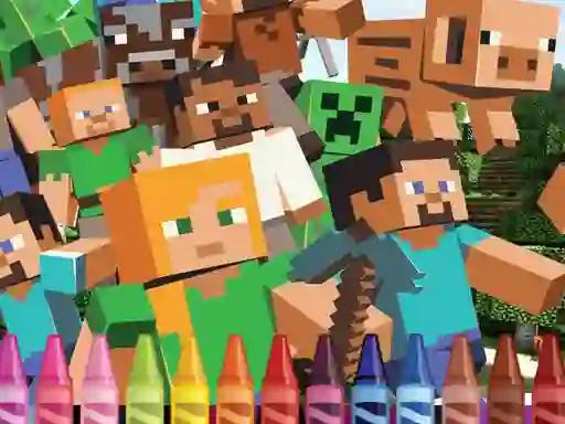 4GameGround Minecraft Coloring — 無料オンラインゲーム