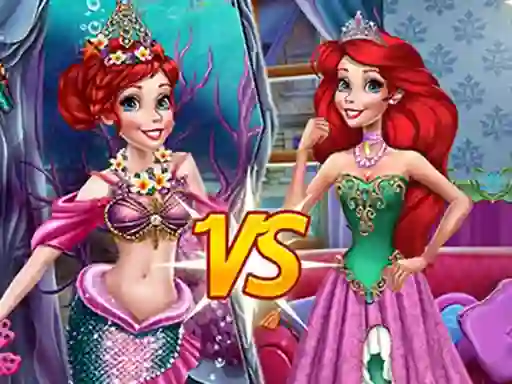 Mermaid vs Princess — 無料オンラインゲーム
