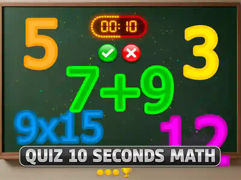 ゲームQuiz 10 Seconds Mathオンライン