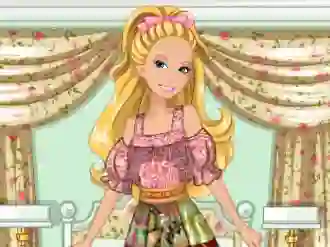 Barbie's Patchwork Peasant Dress — 無料オンラインゲーム