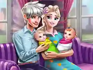 Ice Queen Twins Family Day — 無料オンラインゲーム