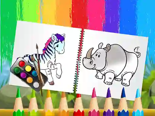 Funny Animals Coloring Book — 無料オンラインゲーム