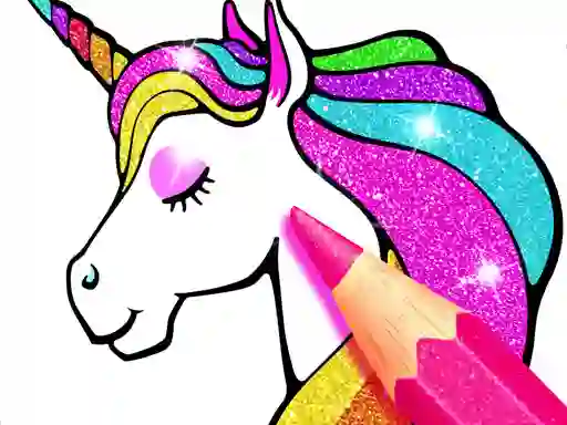 Unicorn Coloring Book Glitter — 無料オンラインゲーム