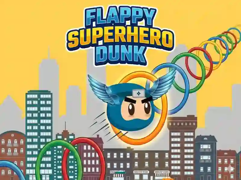 Flappy Superhero Dunk — 無料オンラインゲーム
