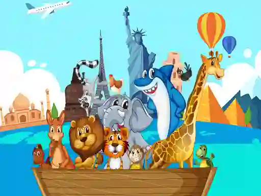 Crazy Friends Travel The World Puzzle — 無料オンラインゲーム