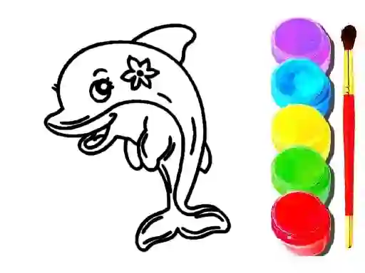 ゲームDolphin Coloring Bookオンライン