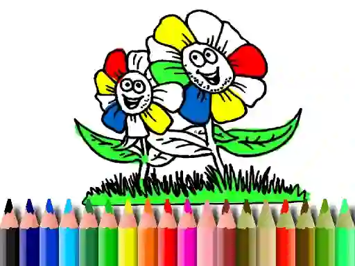 Back to School: Flowers Coloring — 無料オンラインゲーム