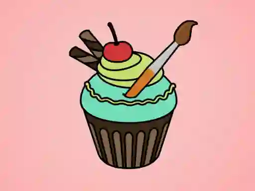 Yummy Cupcake Coloring — 無料オンラインゲーム