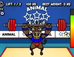 Animal Olympics Weight Lifting — 無料オンラインゲーム