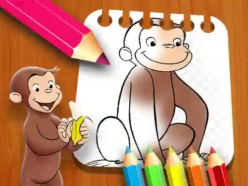 Curious George Coloring Book — 無料オンラインゲーム