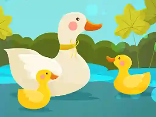 Mother Duck and Ducklings Jigsaw — 無料オンラインゲーム