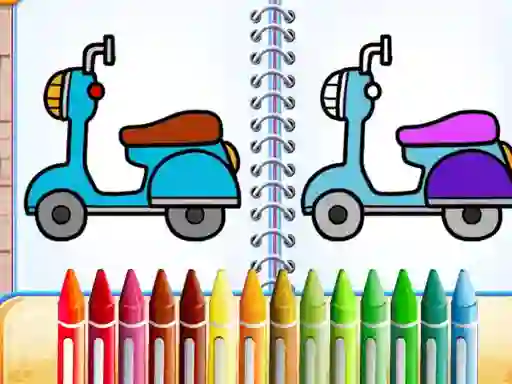 Cute Bike Coloring Book — 無料オンラインゲーム