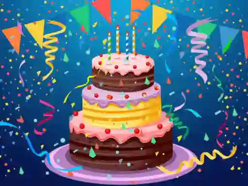 ゲームBirthday cake puzzleオンライン