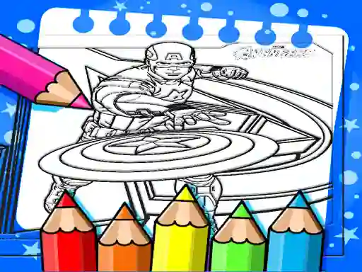 Captain America Coloring Book — 無料オンラインゲーム