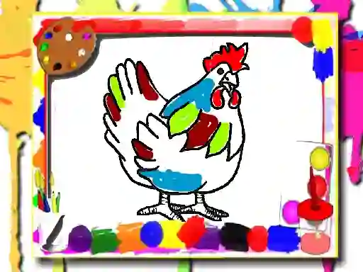 Chicken Coloring Book — 無料オンラインゲーム