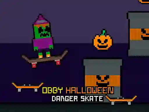 Obby Halloween Danger Skate — 無料オンラインゲーム
